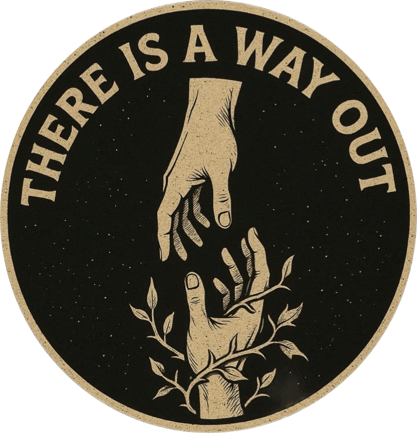 Kratom Quitters logo: There is a way out