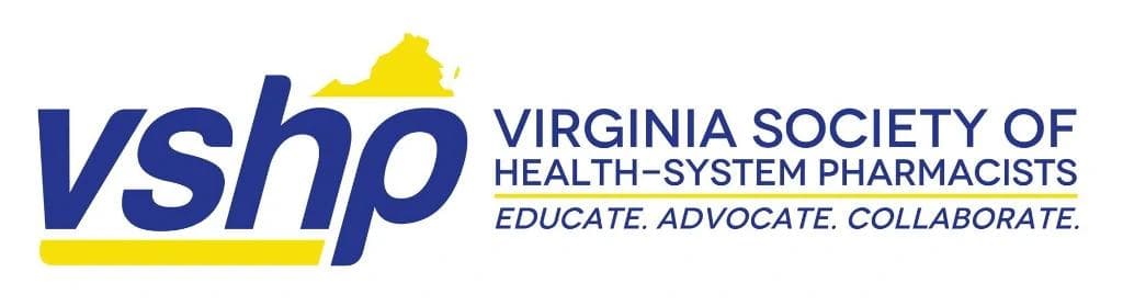 Virginia Society of Health-System Pharmacists logo: Educate. Advocate. Collaborate.
